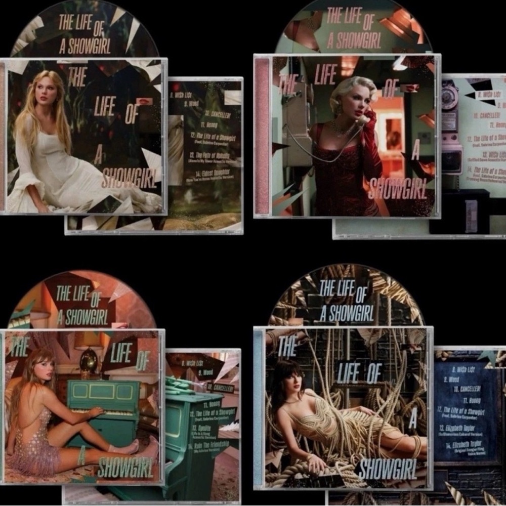 Taylor Swift Limited Edition Acoustic Release Set of 4 Cd The Life of a Showgirl